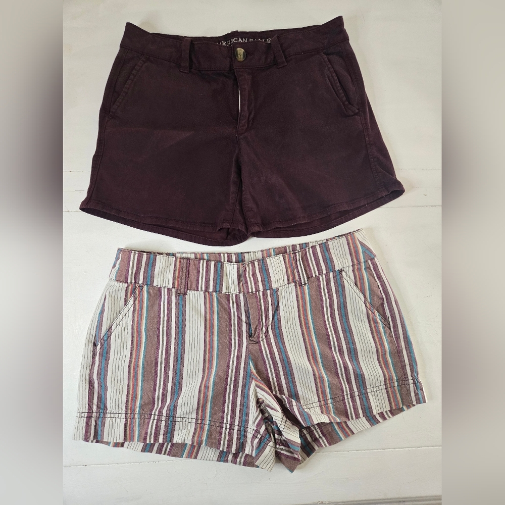 2 Shorts Bundle American Eagle and Maurices  size 10, 9/10.